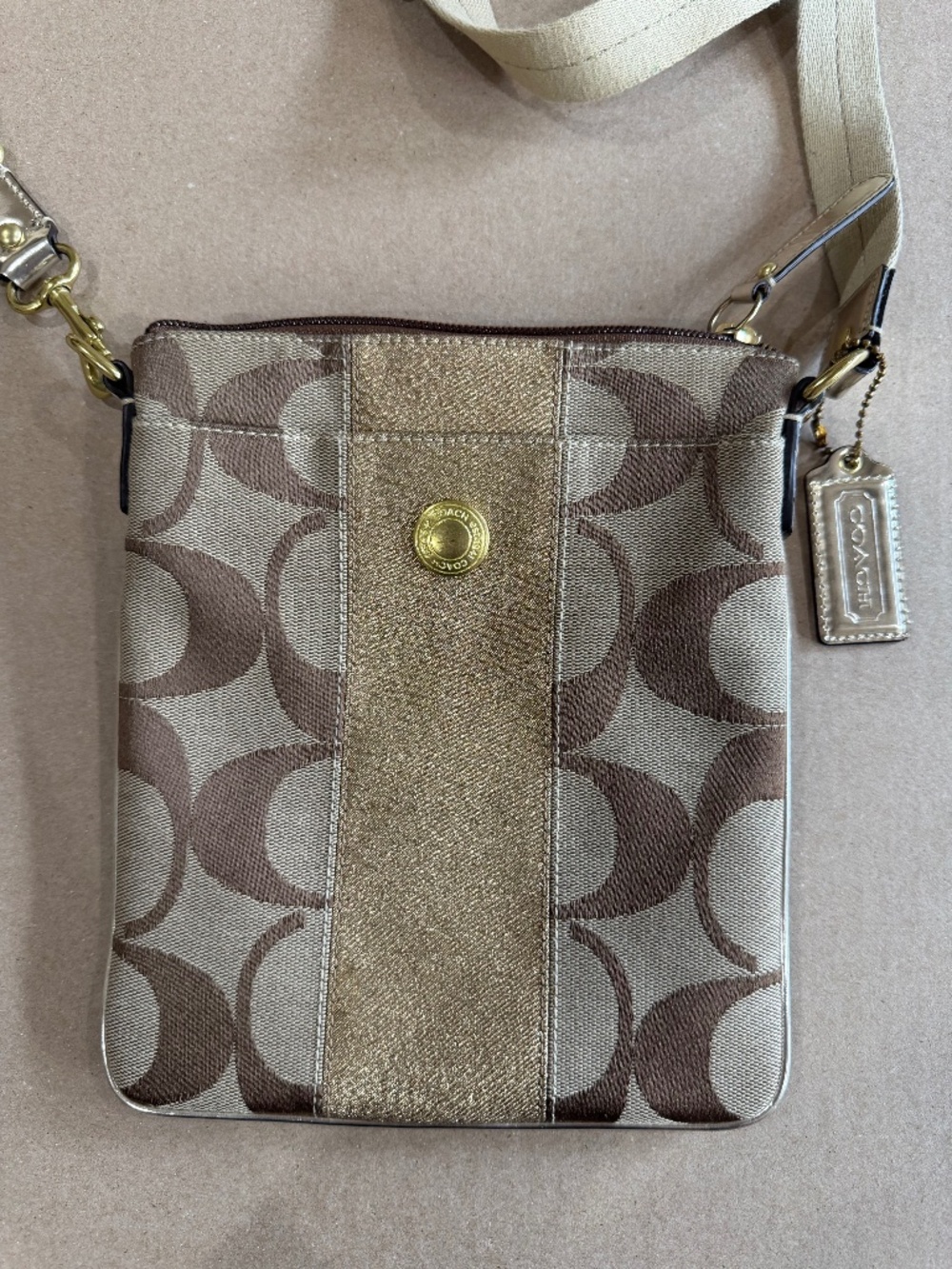 Coach Signature logo Crossbody
